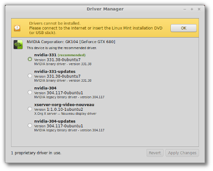 linux mint debian device driver manager